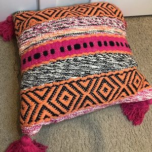 Gorgeous BIG boho pillow NWT